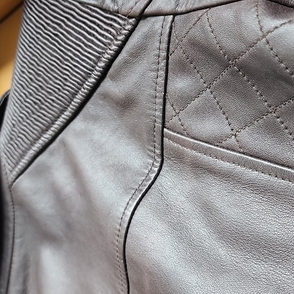 Leather biker jacket - Picture 11 of 15